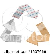 Poster, Art Print Of Paper Recycle Arrows Eco Clipart