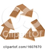 Poster, Art Print Of Wood Recycle Arrows Eco Clipart