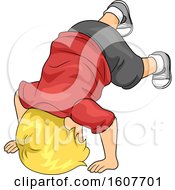 Poster, Art Print Of Kid Toddler Boy Tumbling Illustration