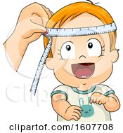 Poster, Art Print Of Kid Toddler Boy Head Circumference Illustration