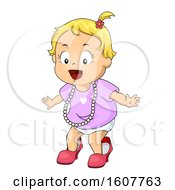 Kid Toddler Girl Mommy Accessories Illustration