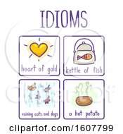Poster, Art Print Of Idioms Elements Samples Illustration