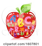 Poster, Art Print Of Apple Alphabet Illustration