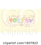 Poster, Art Print Of Poetry Lettering Doodles Illustration