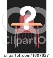 Poster, Art Print Of Armchair Question Mark Absent Illustration