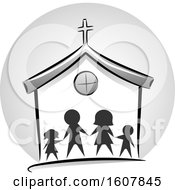 Family Church Icon Illustration