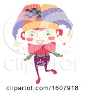 Kid Boy Clown Illustration by BNP Design Studio