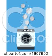 Poster, Art Print Of Laundry Business Coins Illustration