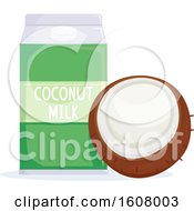 Poster, Art Print Of Coconut Milk Illustration