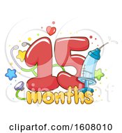 Check Up Vaccine Fifteen Months Illustration