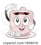 Poster, Art Print Of Mascot Hot Chocolate Marshmallows Illustration