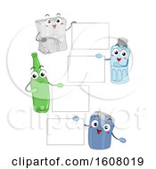 Poster, Art Print Of Mascot Recycle Materials Board Illustration