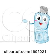 Poster, Art Print Of Plastic Recycle Mascot Holding A Blank Sign Clipart
