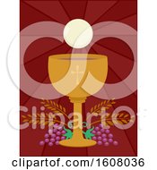 Poster, Art Print Of Goblet Wine Eucharist Illustration