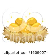 Poster, Art Print Of Golden Eggs Illustration