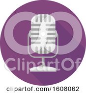 Podcast Microphone Icon Illustration