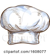 Clipart Of A Sketched Chef Hat Royalty Free Vector Illustration by Vector Tradition SM