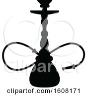 Clipart Of A Silhouetted Hookah Royalty Free Vector Illustration by Vector Tradition SM