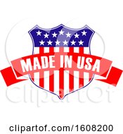 Clipart Of A Made In The Usa Design Royalty Free Vector Illustration by Vector Tradition SM