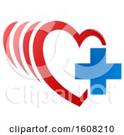 Clipart Of A Medical Cardiology Heart Design Royalty Free Vector Illustration by Vector Tradition SM
