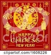Poster, Art Print Of Happy Chinese New Year Design With A Pig