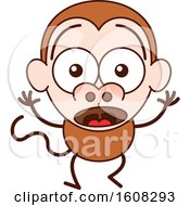 Poster, Art Print Of Cartoon Surprised Monkey