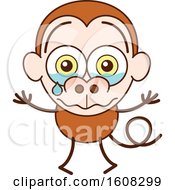 Poster, Art Print Of Cartoon Crying Monkey