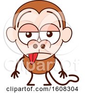 Poster, Art Print Of Cartoon Indifferent Monkey