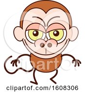 Poster, Art Print Of Cartoon Naughty Monkey