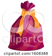 Clipart Of A Gift With A Bow Royalty Free Vector Illustration
