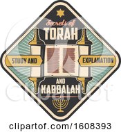 Clipart Of A Judaism Torah Design Royalty Free Vector Illustration