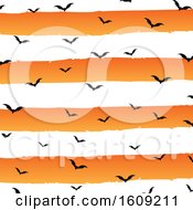 Poster, Art Print Of Halloween Background With Grunge Stripes And Bats