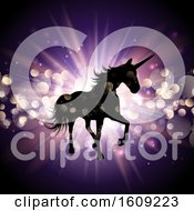 Poster, Art Print Of Unicorn On Starburst Background
