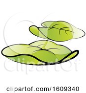 Clipart Of Green Leaves Royalty Free Vector Illustration by Lal Perera
