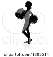Poster, Art Print Of Cheerleader Pom Poms Silhouette