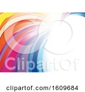 Clipart Of A Colorful Raainbow Arch Background Royalty Free Vector Illustration