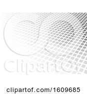 Clipart Of A Gray Grid Or Tile Background Royalty Free Vector Illustration by dero