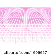 Clipart Of A Pink Grid Or Tile Background Royalty Free Vector Illustration