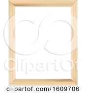 Clipart Of A Wood Frame Border Royalty Free Vector Illustration by dero