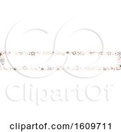 Clipart Of A Christmas Or Winter Snowflake Website Banner Design Royalty Free Vector Illustration