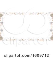 Clipart Of A Winter Or Christmas Snowflake Border Royalty Free Vector Illustration