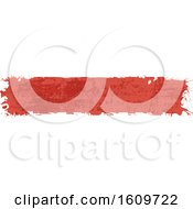 Clipart Of A Red Grungy Website Border Or Header Banner Royalty Free Vector Illustration