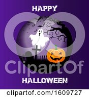 Poster, Art Print Of Halloween Background With Cutout Design