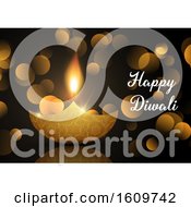 Diwali Lamp Background With Bokeh Lights by KJ Pargeter