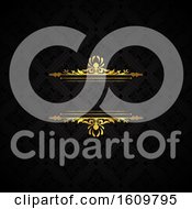 Poster, Art Print Of Elegant Luxury Brand Background In Gold And Black