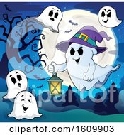 Poster, Art Print Of Ghost Flying With A Lantern