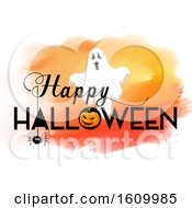 Poster, Art Print Of Halloween Background With Watercolour Texture