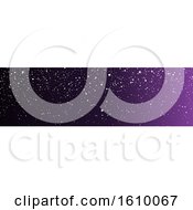 Poster, Art Print Of Purple Christmas Or Winter Website Banner