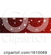Poster, Art Print Of Red Christmas Or Winter Website Banner