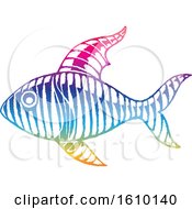Poster, Art Print Of Sketched Colorful Fish